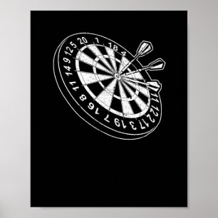 Poster Dartboard Bulls Olhos Retocadores
