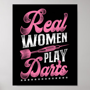Poster Darts Dart Real Women Joga Darts Girl