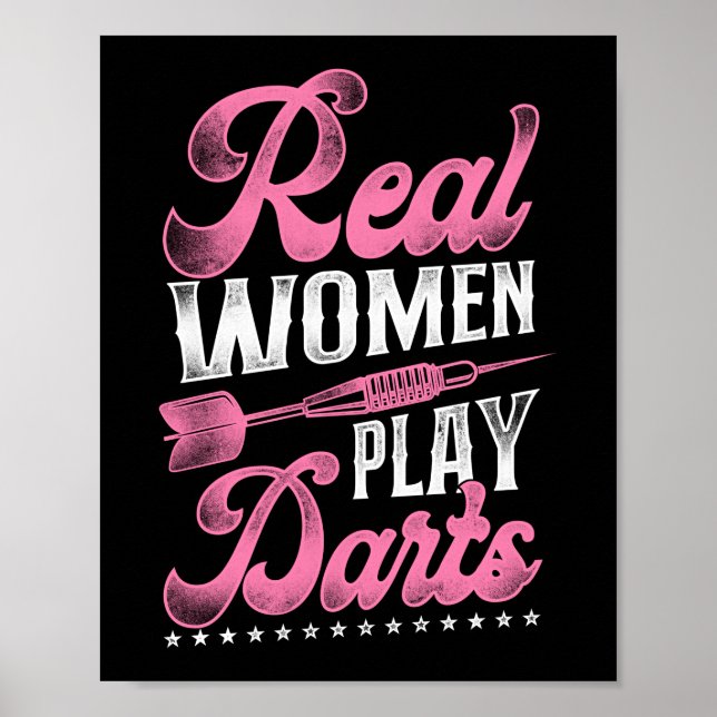 Poster Darts Dart Real Women Joga Darts Girl (Frente)