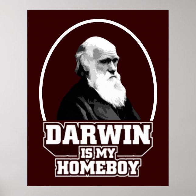 Pôster Darwin É Meu Ficar em casa (Frente)