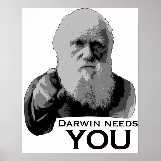 Pôster Darwin Precisa de Você! (Frente)