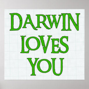 Pôster Darwin te ama