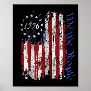 Poster Das Camisas De Julho, As Pessoas 1776 Usa Flag Jet