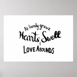 Poster das citações da família de Handlettered