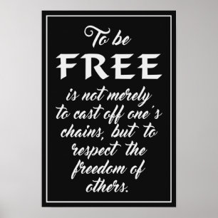 Poster das citações da liberdade