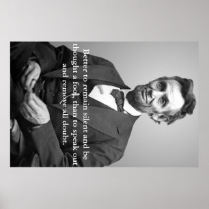 Poster das citações de Abe Lincoln