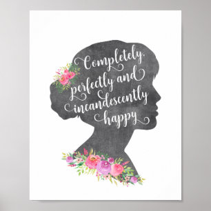 Poster das citações de Elizabeth Bennet do orgul