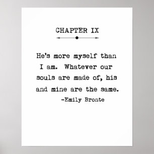 Poster das citações de Emily Bronte