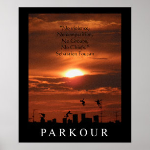 Poster das citações de Parkour