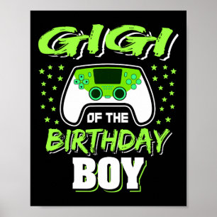 Poster Das Decorações Do Jogo De Aniversário