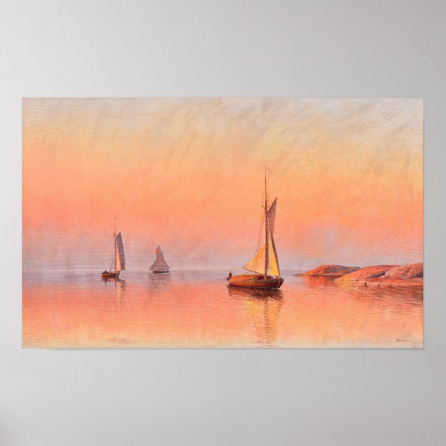 Poster das embarcações de navegação de Abrahamsson (Frente)