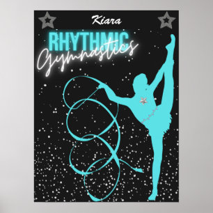 Poster das Estrelas e da Fita de ginástica Rítmi