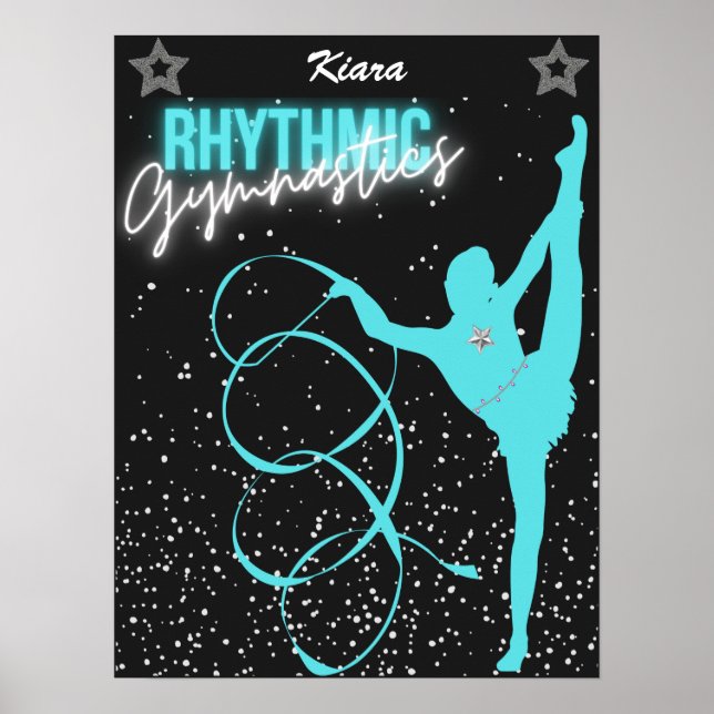 Poster das Estrelas e da Fita de ginástica Rítmica (Frente)