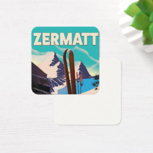 Poster das férias do esqui de Zermatt