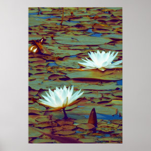 Poster das flores de Lotus