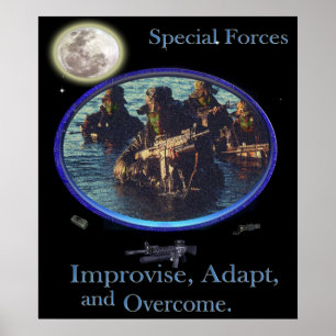 poster das forças armadas das forças especiais