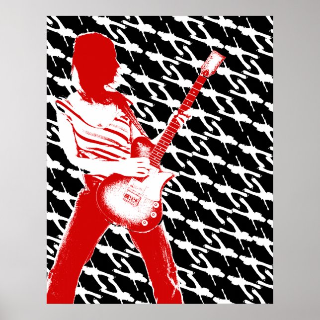 Poster das Guitarras Escuras (Frente)