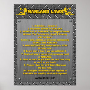 Poster das LEIS de MANLAND!!