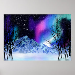 Poster das luzes das maravilhas do inverno