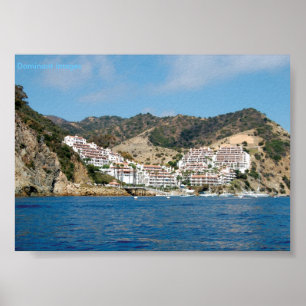 Poster das montanhas da ilha de Catalina