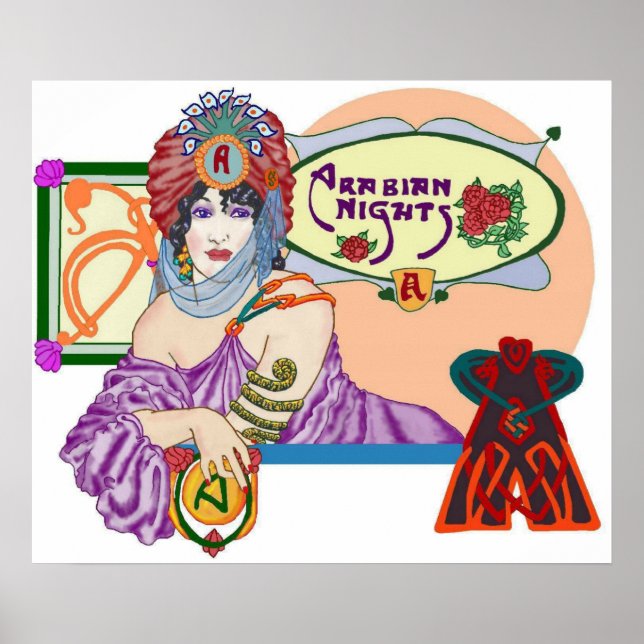 Poster das Noites Árabes (Frente)