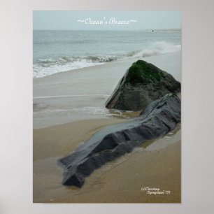 Poster das ondas do oceano