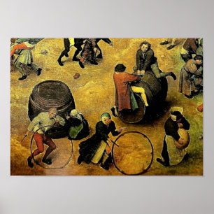 Pôster Das "Os jogos crianças" de Pieter Bruegel