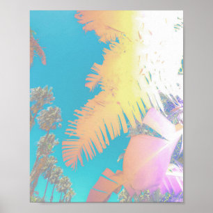 Poster das Palmeiras tropicais Vibes Positivas