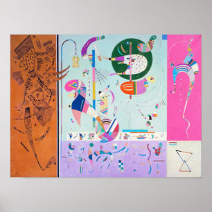 Poster das peças de Kandinsky vário