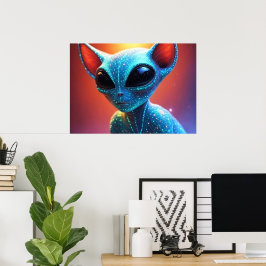 Poster Das Pessoas Estelares Alienígenas de IA