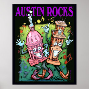 Poster das rochas de Austin