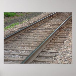 Poster das trilhas de estrada de ferro
