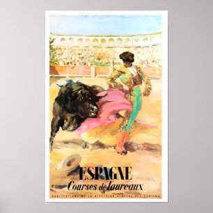 Poster das viagens vintage da espanha de Matador