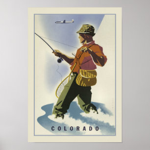 Poster das viagens vintage de Colorado