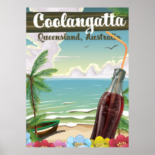 Poster das viagens vintage de Coolangatta