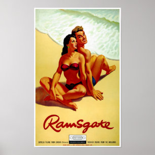 Poster das viagens vintage de Inglaterra
