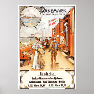Poster das viagens vintage - Dinamarca
