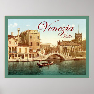 Poster das viagens vintage do ~ de Italia do ~ de