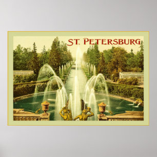Poster das viagens vintage do ~ de St Petersburg