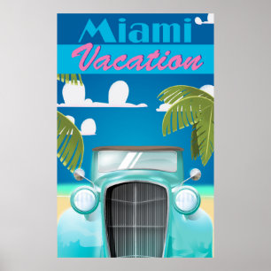 Poster das viagens vintage dos EUA das férias de