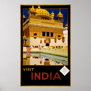 Poster das viagens vintage - India