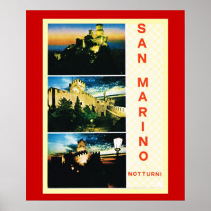 Poster das viagens vintage, Republic of San Marino