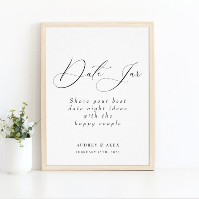 Poster Data Jar Moderno Sinal de Atividade do Chá de pane (Criador carregado)