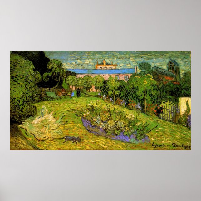 Pôster Daubigny's Garden  by Vincent van Gogh (Frente)