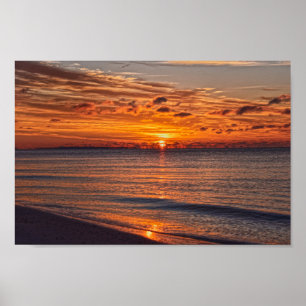 Poster Dauphin Island Sunrise, Alabama