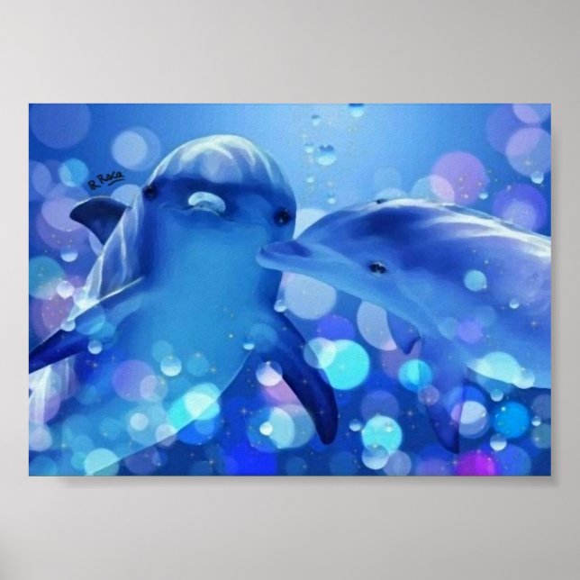 Pôster Dauphins á l´huile (Frente)