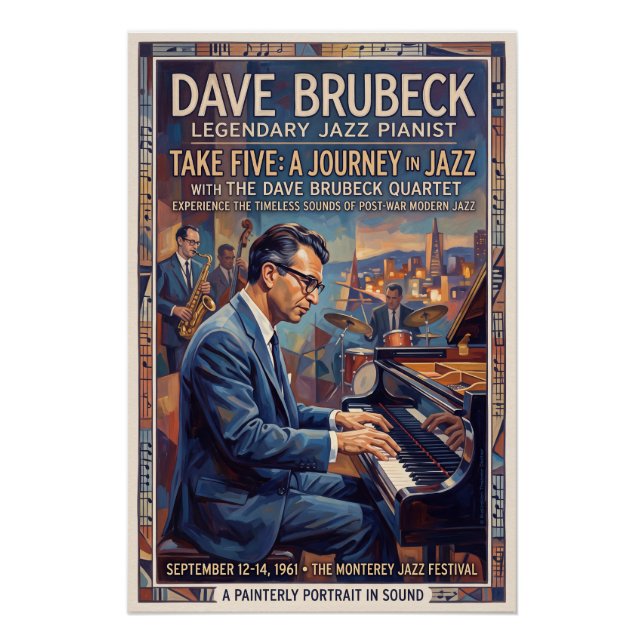 Pôster Dave Brubeck  (Frente)