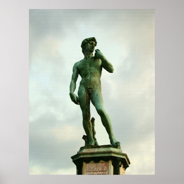 Pôster David 2 de Michelangelo (Frente)