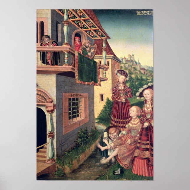 Pôster David and Bathsheba, 1528 (Frente)
