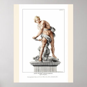 Poster David de Bernini numa gravação de Nicolas Dorigny